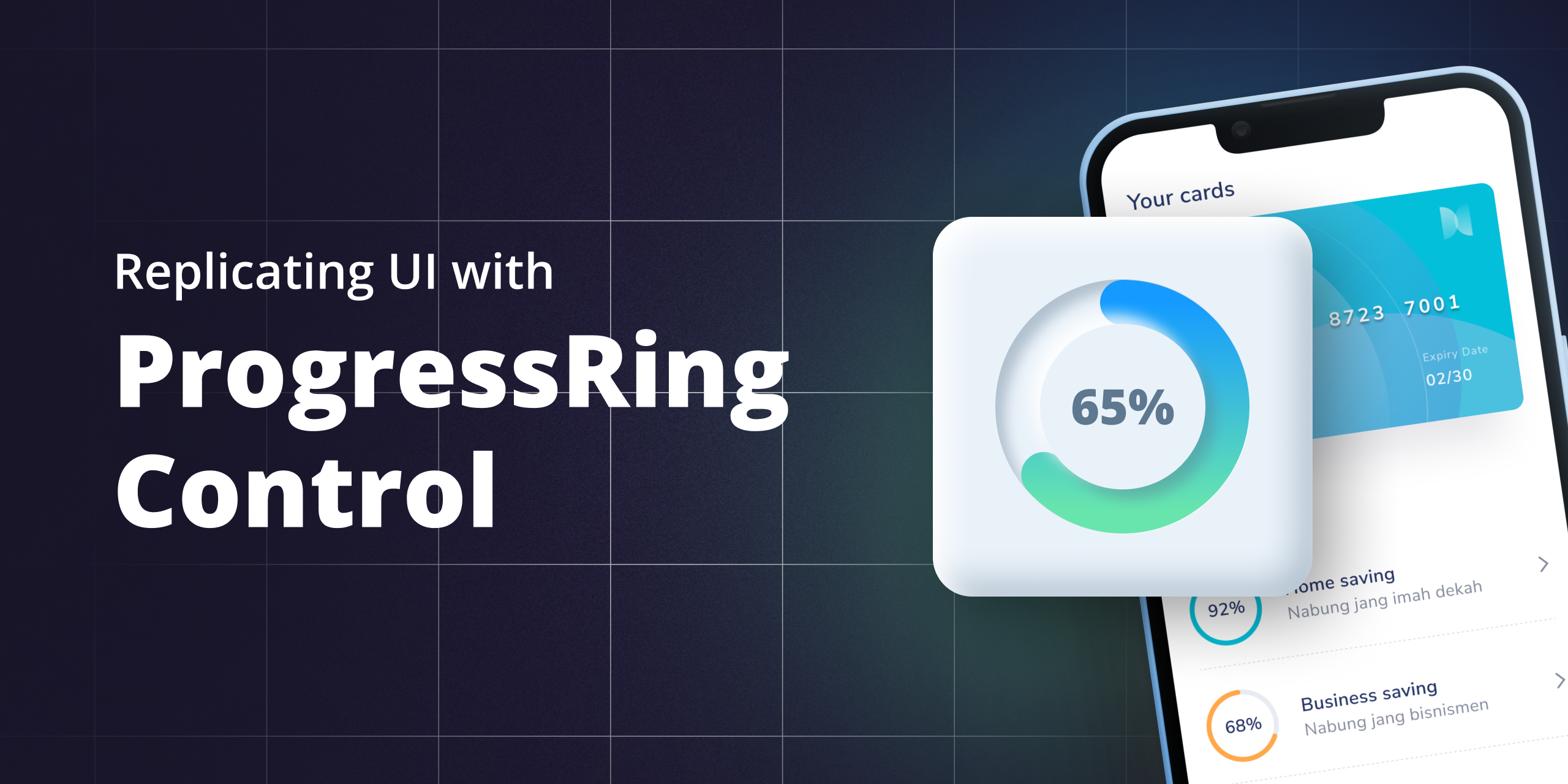 Replicating UI with ProgressRing Control